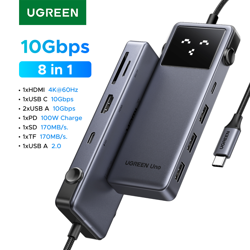 Esports Gaming Splitter - UGREEN Uno USB-C HUB 8-in-1 Type-C