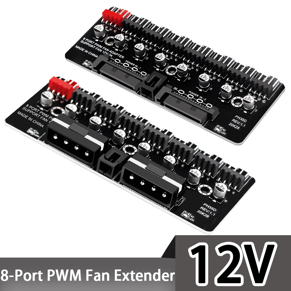 Esports Gaming Splitter - PC 1-8 Channel 4Pin PWM Cooling
