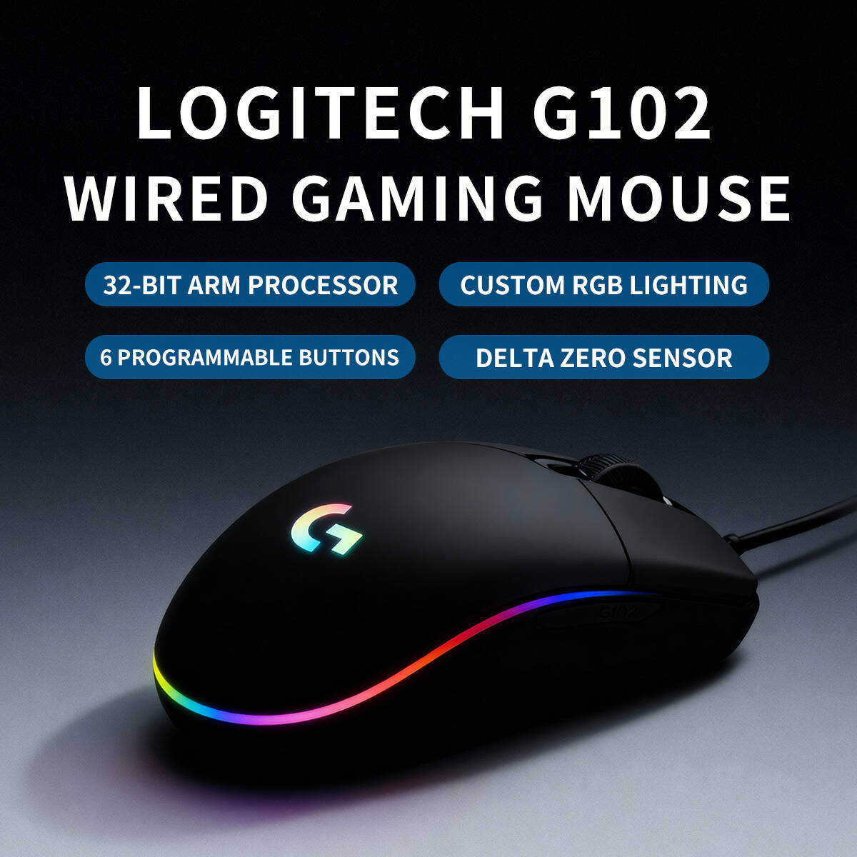 Logitech G102 Prodigy Gaming M - Esports Gaming Tournaments ulasan dan harga