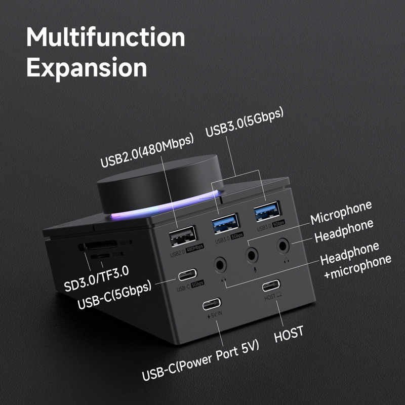 Hagibis Knob USB C Hub With Sh - Esports Gaming Splitter ulasan dan harga