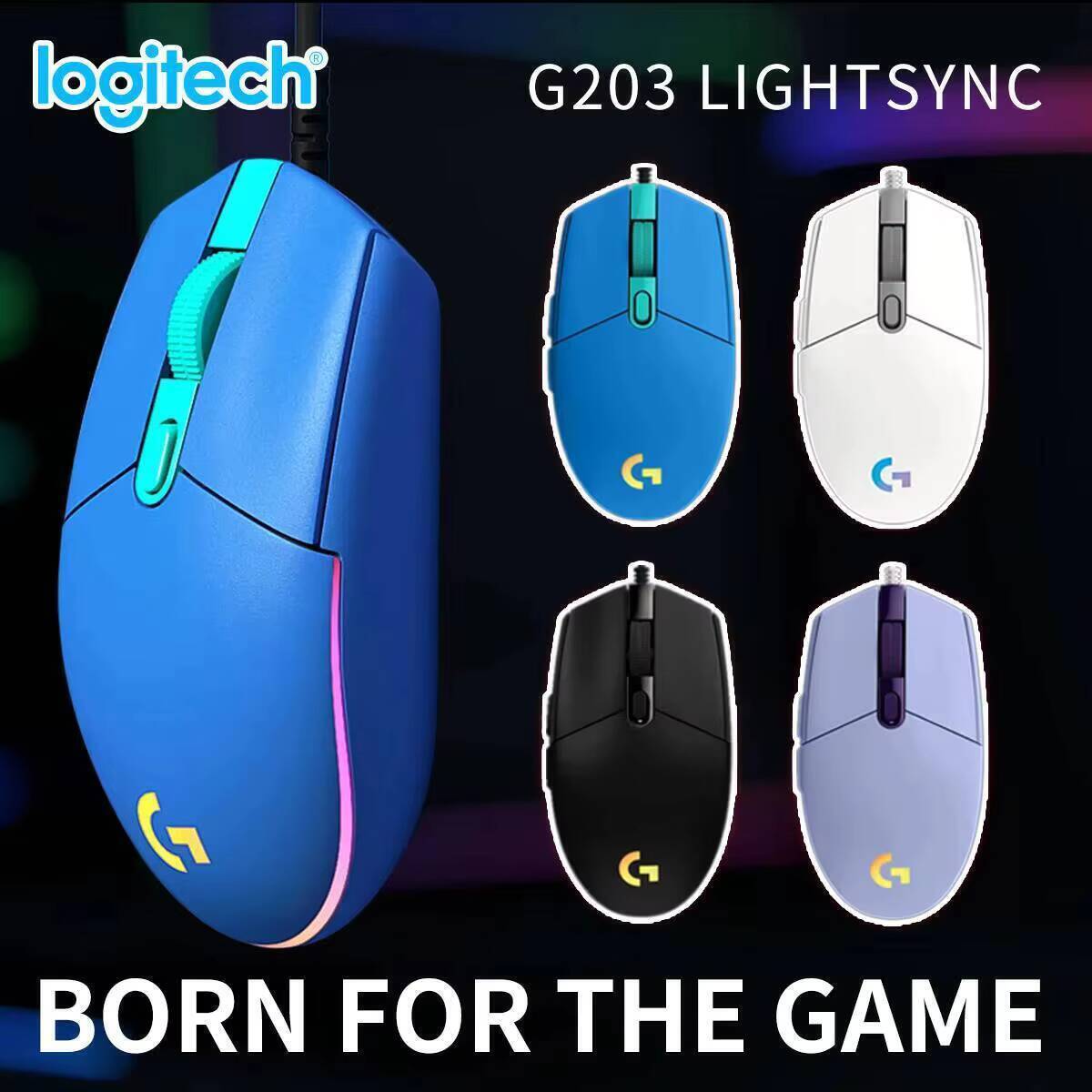 Logitech G203 LIGHTSYNC Wired  - Logitech Mouse G203 ulasan dan harga