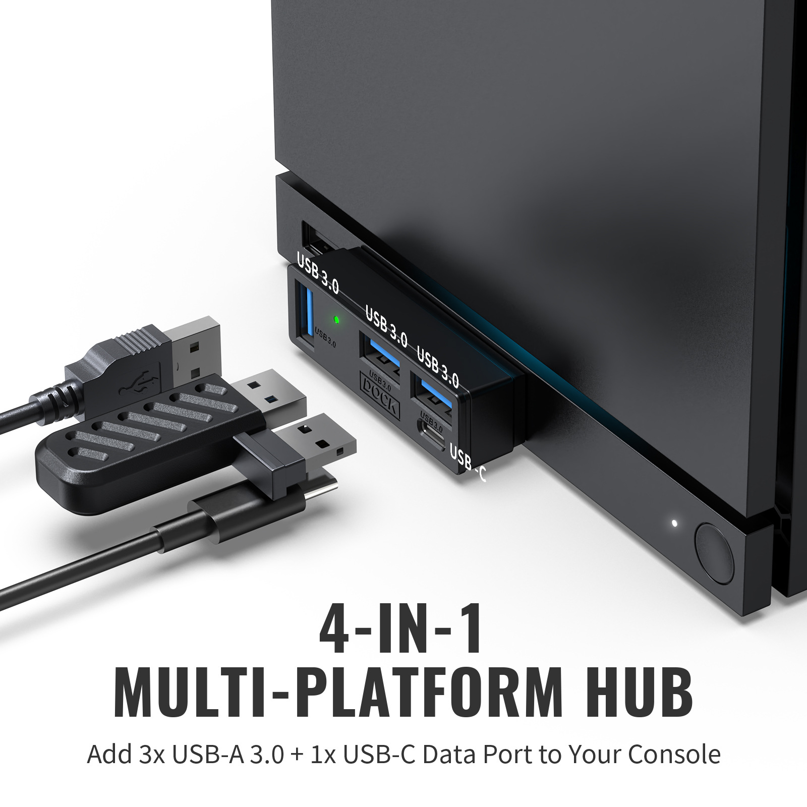 4-Port USB 3.0 Mini Hub Splitt - Esports Gaming Splitter ulasan dan harga