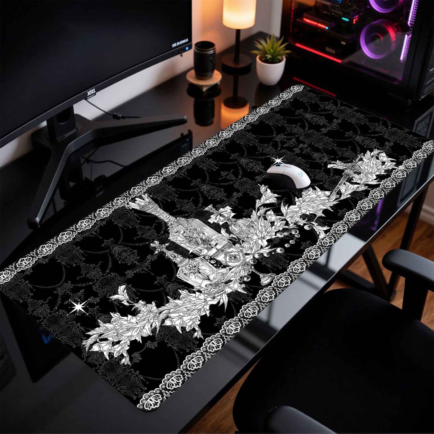 Divine Realm Gothic Building M - Esports Gaming Mousepad ulasan dan harga