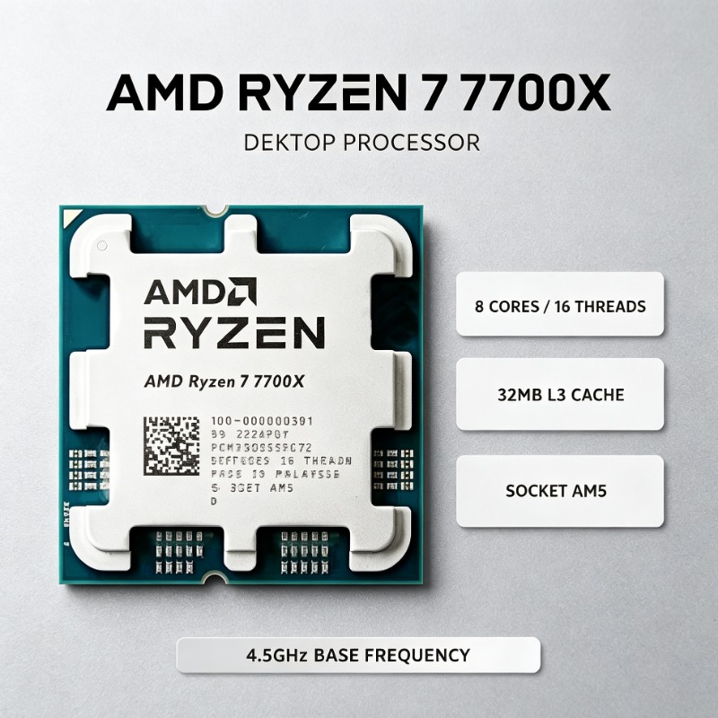 AMD Ryzen 7 7700X Content Crea - Amd Cpu Ryzen 7 ulasan dan harga