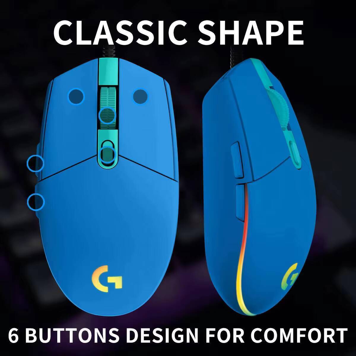 Logitech G203 Gaming Mouse 200 - Logitech Mouse G203 ulasan dan harga