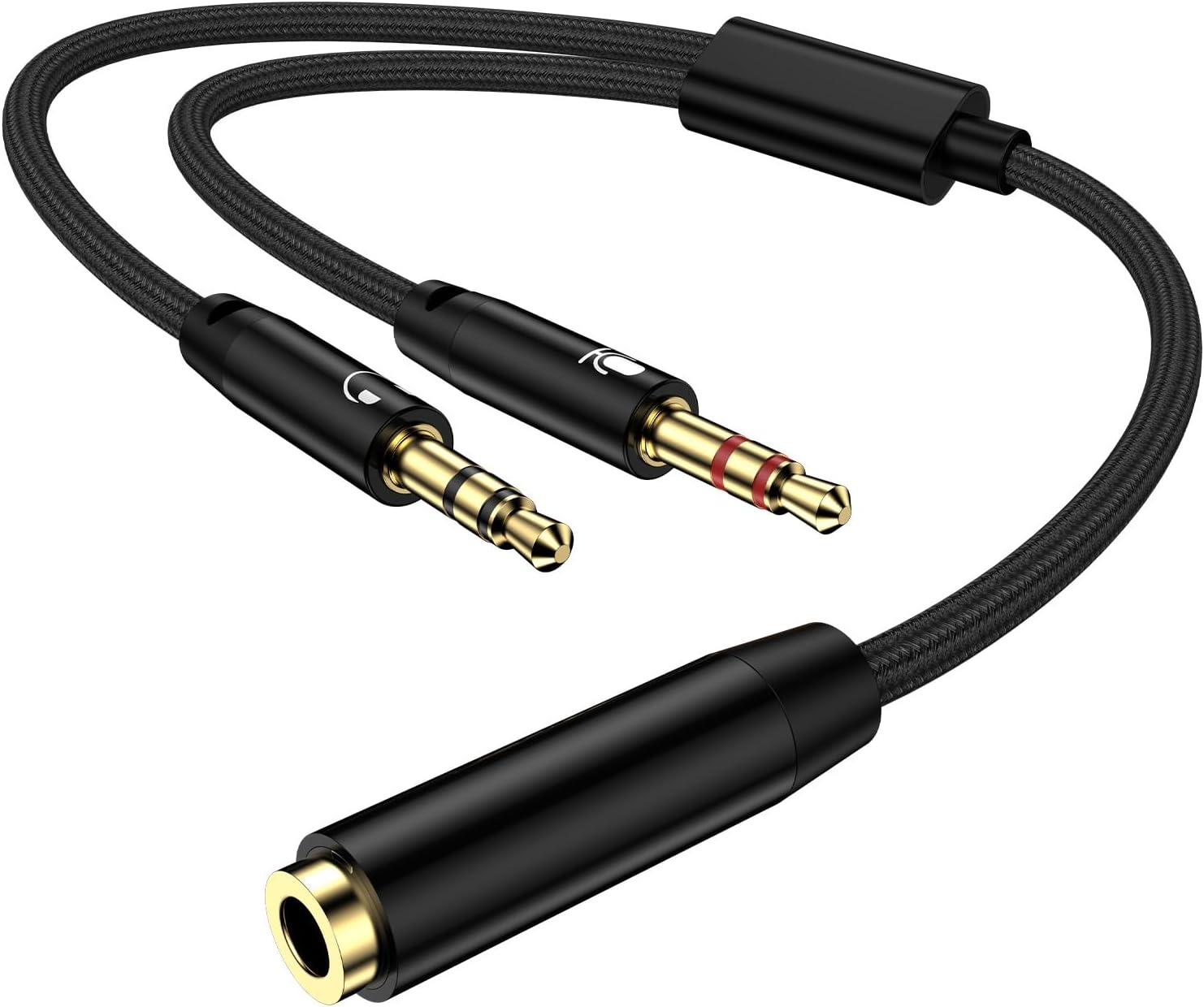 3.5mm Headphone Mic Splitter 1 - Esports Gaming Splitter ulasan dan harga
