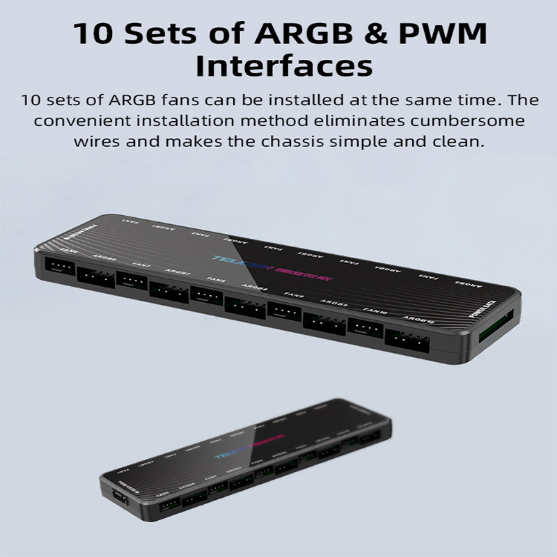 LP-10 ARGB PWM Fan Hub with Re - Esports Gaming Splitter ulasan dan harga